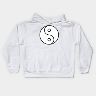 Imbalanced Yin-Yang Symbol Kids Hoodie